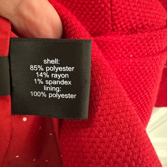 The Limited Red Single-Button Textured Blazer - Picture 3 of 7